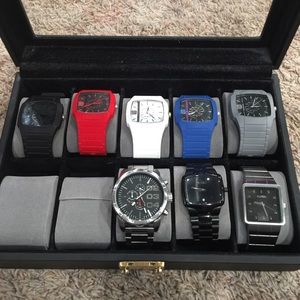 Diesel and Nixon watches