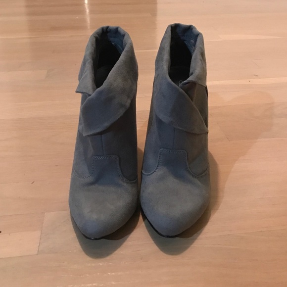Grey Suede Booties - Picture 2 of 2