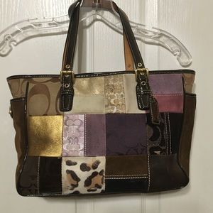 Coach authentic patchwork purse satchel w/dust bag