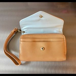 Small Tan clutch wallet