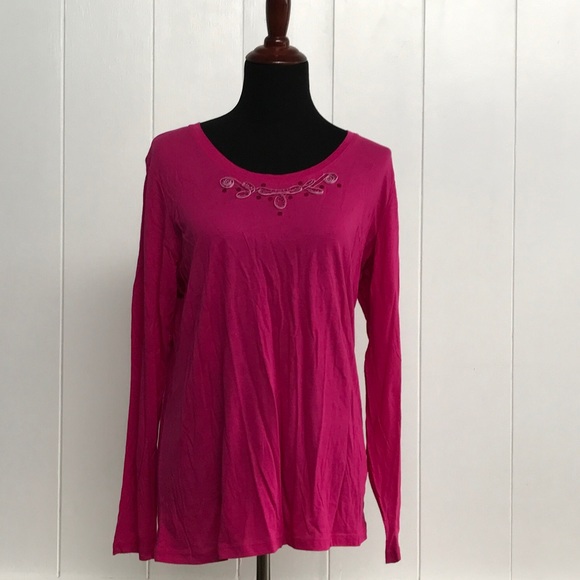 Long Sleeve Pink Top
