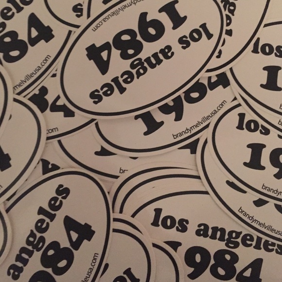 Los Angeles 1984 stickers
