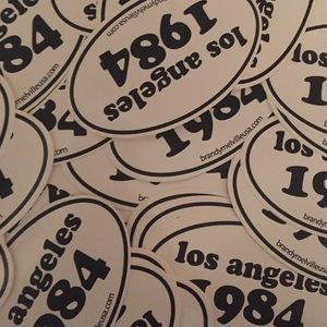 Los Angeles 1984 stickers