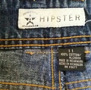 Hipster Short Jean Skirt Juniors Size 11