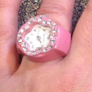 Pink Ring Watch--battery needed