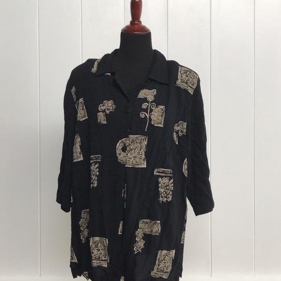 Button down blouse long Sleeve