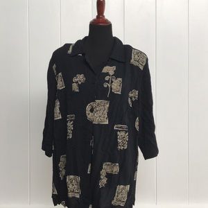 Button down blouse long Sleeve