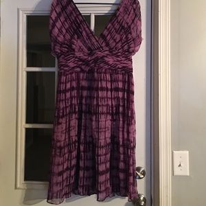 Maggy London purple tie dye dress