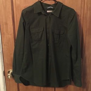 Dark Green Flannel