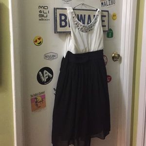 Black and white dress