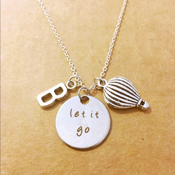 Jewelry - Let it go personalized charm necklace