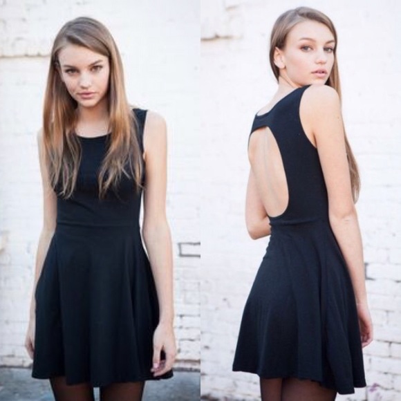 Brandy Melville Black Yuria Dress