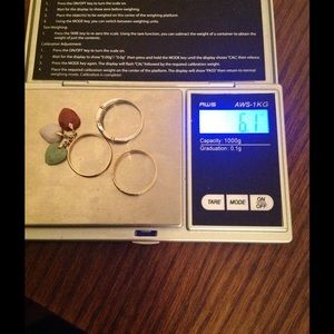 Bundle gold rings 14k heart ring , 2 rings are 10k