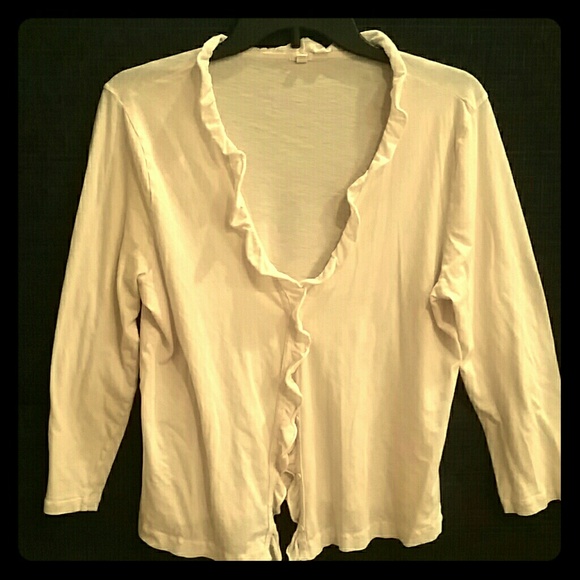 Blush Ruffled Edge Cardigan - Picture 1 of 2