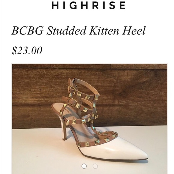 BCBG Shoes - 🎉sale🎉BCBG studded kitten heels