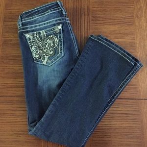 MissMe stretch boot cut jeans