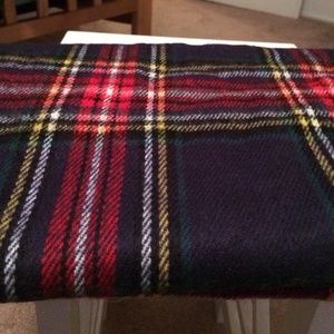 Navy wool blanket scarf- perfect for winter time!!