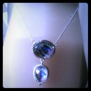Judith Jack sterling silver w/abalone, Swarovski