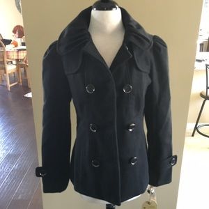 New Black Pea Coat