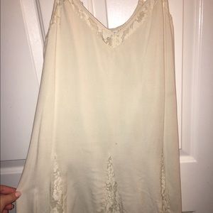 Cream lace dress