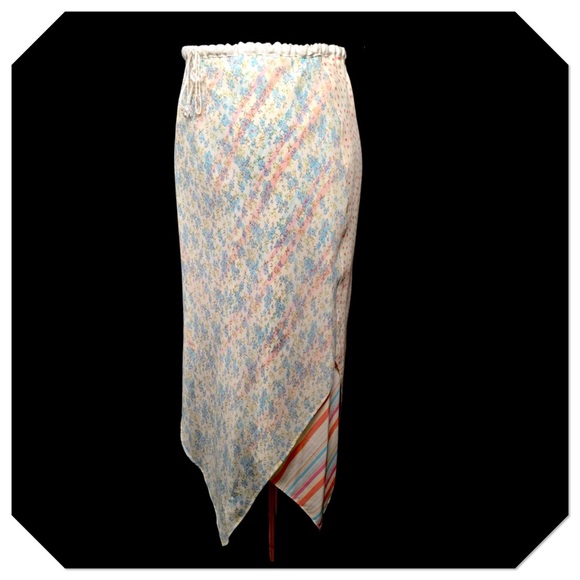 Express Silk multi-color & pattern skirt, sz XS