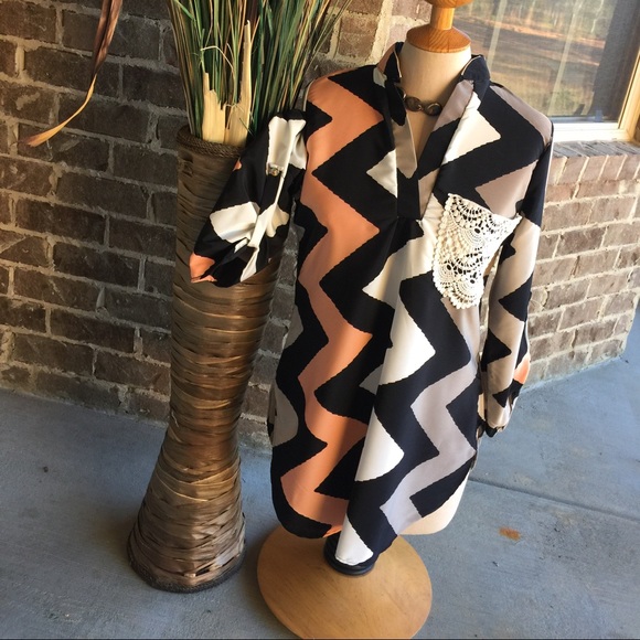 Tops - Chevron 3/4 sleeve