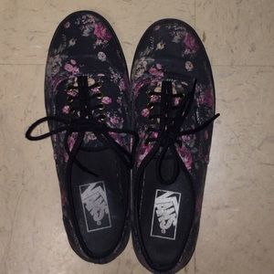 Floral Vans (size 7.5)
