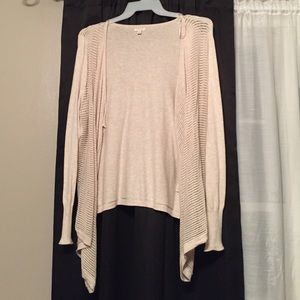 Long sleeved tan sweater