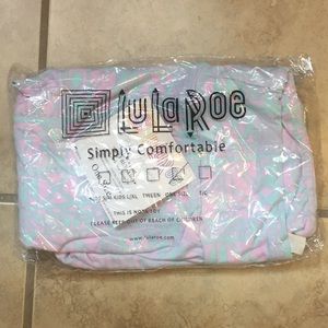 Pink and Mint Green Lularoe Leggings OS