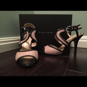 Tahari Lima Open Toe Heels