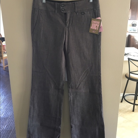 Juicy Couture Grey Trouser Pants