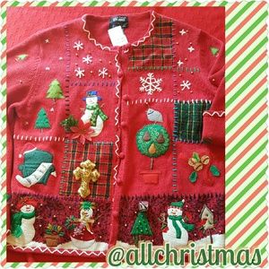 Pretty Ugly Christmas Sweater Cardigan
