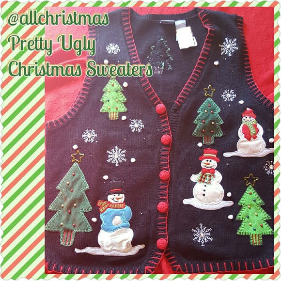 Christmas Vest Cardigan Size Large
