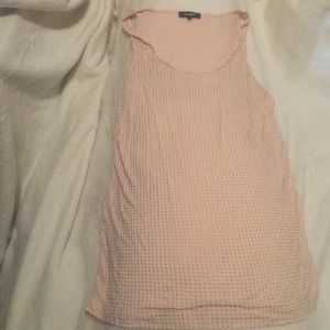 Studded long tank top