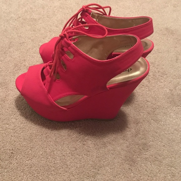 Charlotte Russe Shoes - Hot pink high heels