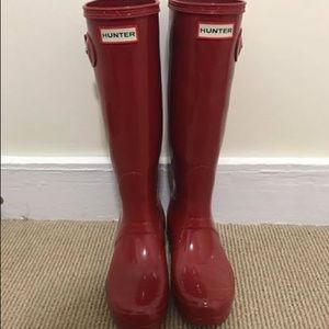 Original Tall Red Gloss Hunter Boots