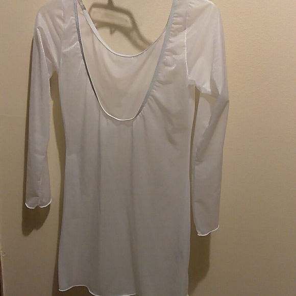 Mesh cover up swim