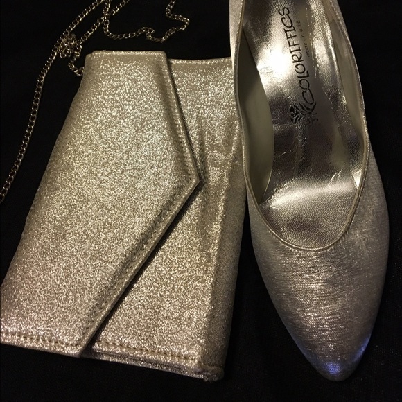 Coloriffics Silver Envelope Clutch