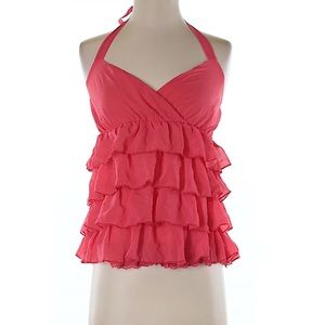 Ruffle halter