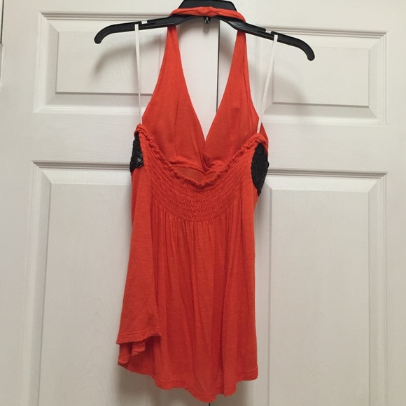 Orange Halter Top - Picture 2 of 4