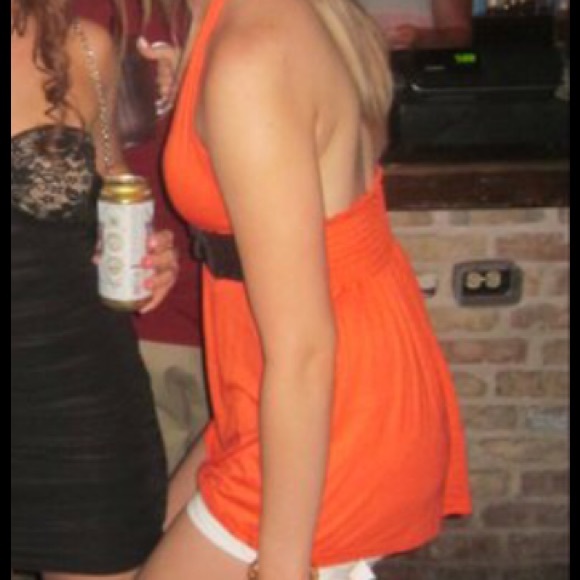 Orange Halter Top - Picture 4 of 4
