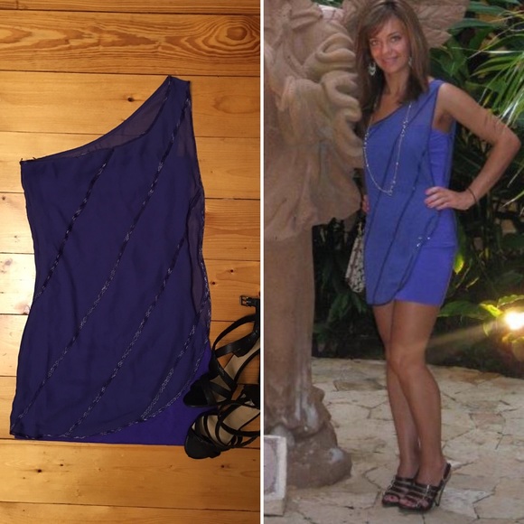 Bebe bodycon purple dress.