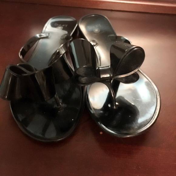 Black Bow sandals