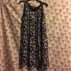Gap dress in navy blue and cream
