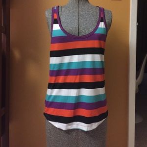 Striped Volcom Tank Sz S NWOT