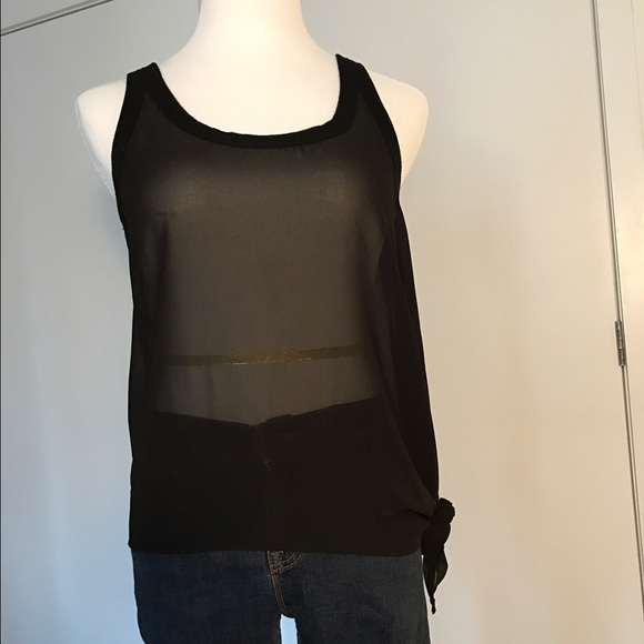Sheer Black Tank