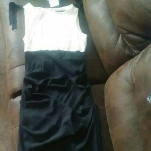 Black and Cream Nicole Miller dress