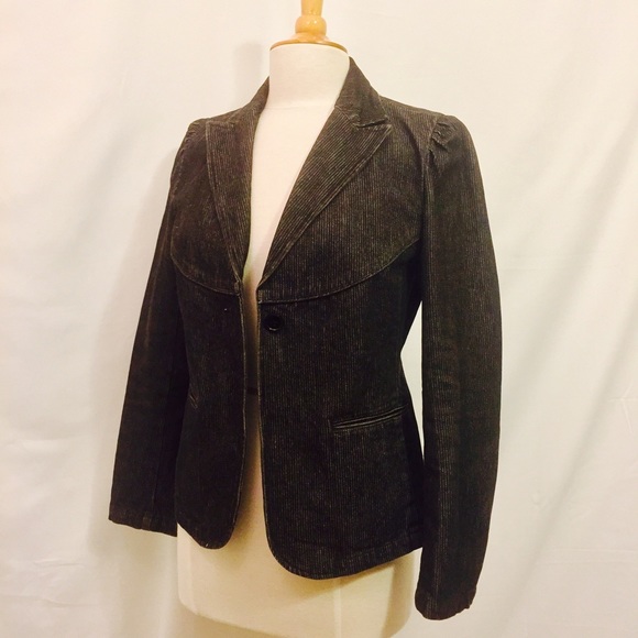 Fitted Denim Blazer - Picture 1 of 4