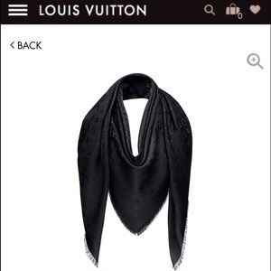 (NWOT) Louis Vuitton Monogram Shimmer Scarf