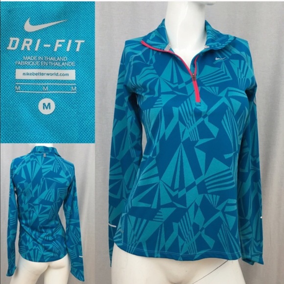 Nike Jackets & Blazers - 💄Medium Nike Half zip Dri-Fit Running Jacket Blue